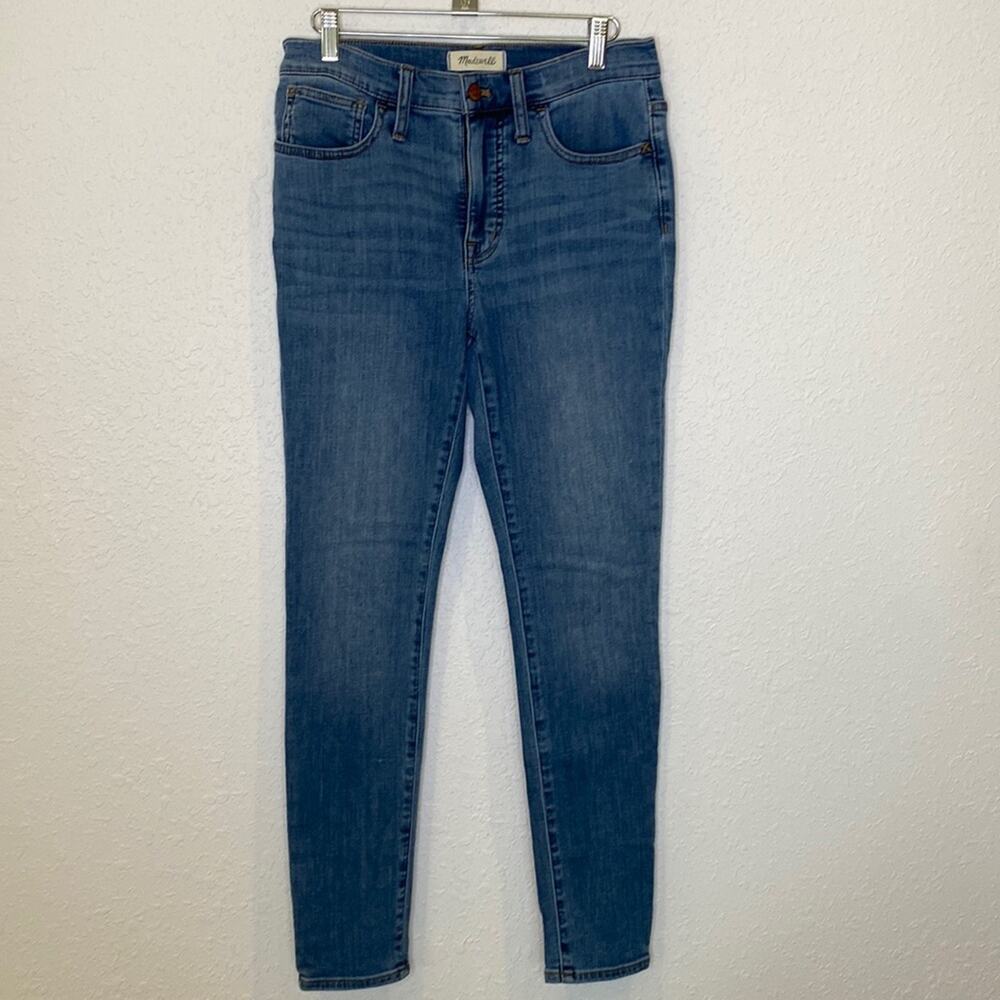 Madewell 9” Midrise Skinny Women’s Denim Blue Jeans EUC Sz 28 Cotton Preppy